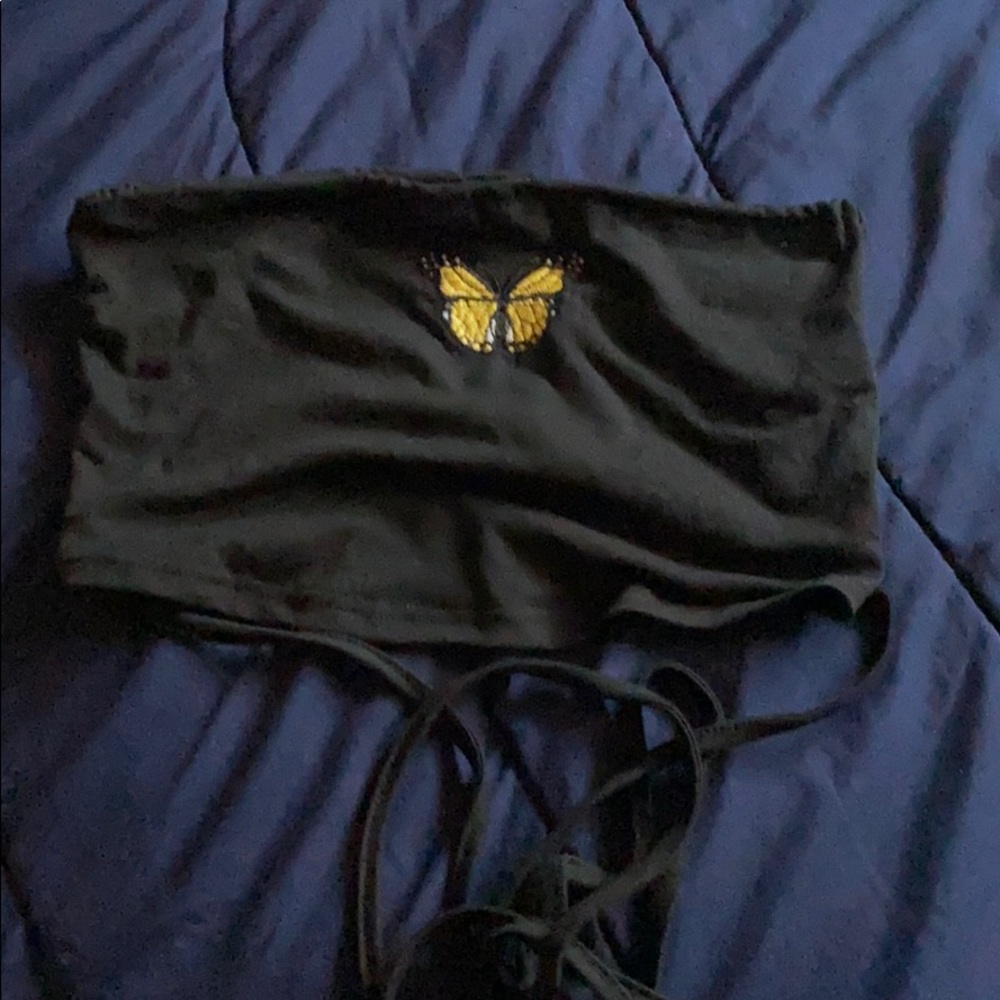 Butterfly tube top